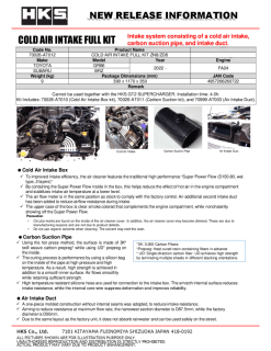 HKS Subaru ZN8/ZD8 Cold Air Intake Full Kit - Image 2