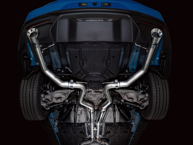 AWE 2024 Ford Mustang GT Fastback S650 RWD Track Edition Catback Exhaust w/ Dual Chrome Silver Tips - Image 8