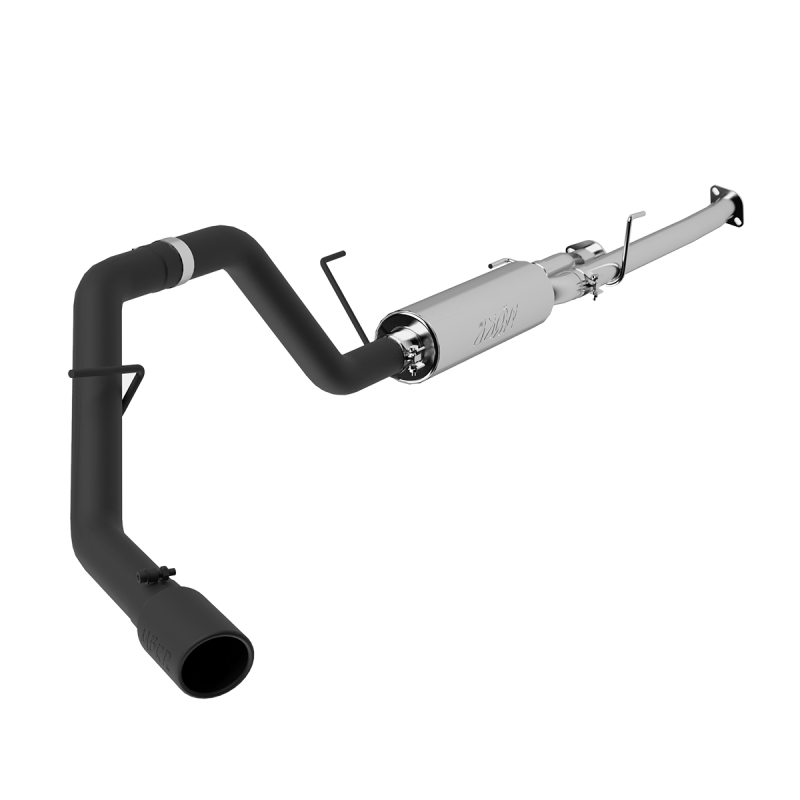 MBRP 2009-2014 Toyota Tundra 5.7L EC-Std. & SB/CC-SB 3in Cat-Back Single Side AL - Black - Image 2