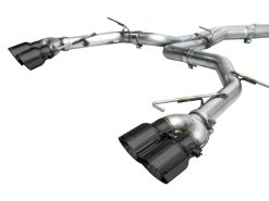 AWE Tuning 19-23 Audi C8 S6/S7 2.9T V6 AWD Track Edition Exhaust - Diamond Black Tips - Image 12
