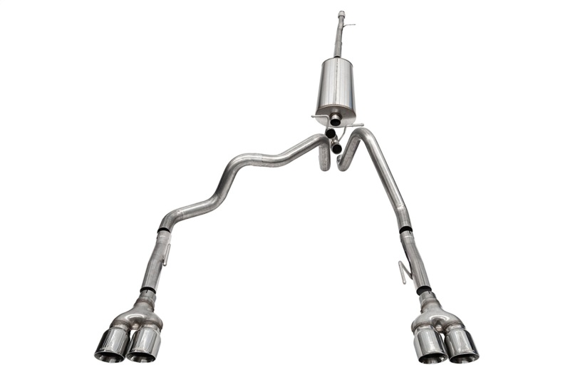 Corsa 19-23 GMC Sierra 1500 Cat-Back Dual Rear Exit with Twin 4in Polished Pro-Series Tips - Image 2
