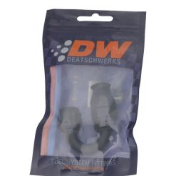 Alternative view of DeatschWerks 6AN Female Swivel 180-Degree Hose End PTFE (Incl Olive Insert) - Anodized Matte Black