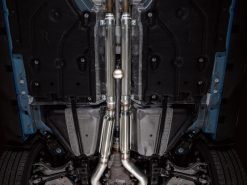 Alternative view of AWE 2024 Ford Mustang GT Fastback S650 RWD Track Edition Catback Exhaust w/ Dual Diamond Black Tips