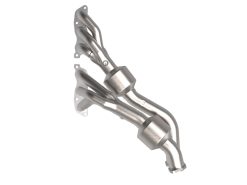 aFe 98-05 Lexus GS300 / 01-05 Lexus IS300 Twisted Steel 304 Stainless Steel Header w/ Cat - Image 2