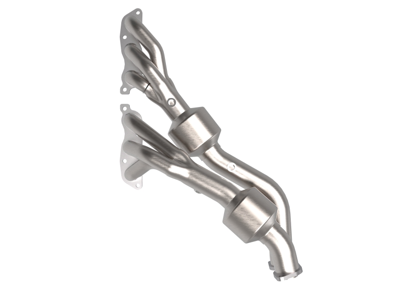 aFe 98-05 Lexus GS300 / 01-05 Lexus IS300 Twisted Steel 304 Stainless Steel Header w/ Cat - Image 2