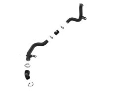 Alternative view of aFe 19-22 Hyundai Veloster N L4 2.0L BladeRunner 2.25in to 2.50in Aluminum Hot Charge Pipe - Black