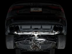AWE 22-24 Audi 8Y S3 Track Edition Exhaust - Diamond Black Tips - Image 9