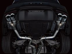 AWE 2024 Ford Mustang GT Fastback S650 RWD Track Edition Catback Exhaust w/ Quad Chrome Silver Tips - Image 15