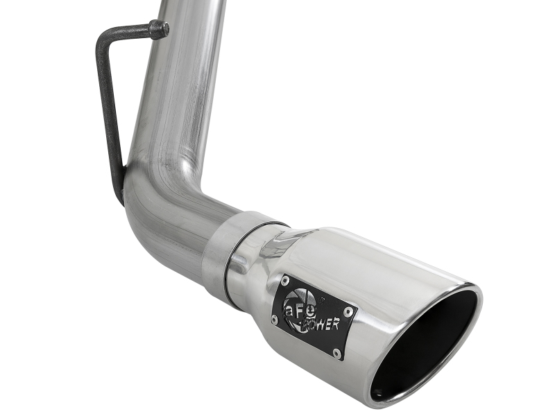 aFe Mach Force-XP Exhaust 3in CB SS 15-17 GM Colorado/Canyon 2.5L/3.6L Side Exit w/ Polished Tip - Image 4