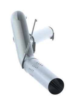 MBRP F-250/350/450 6.4 L 5in Filter Back Single Side Exit No Muffler AL - Image 3