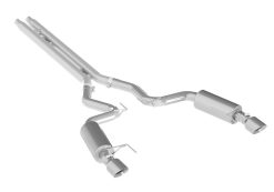 MBRP 15 Ford Mustang GT 5.0 Convertible T409 3in Cat Back Dual Split Rear Exit (Street Version) - Image 3