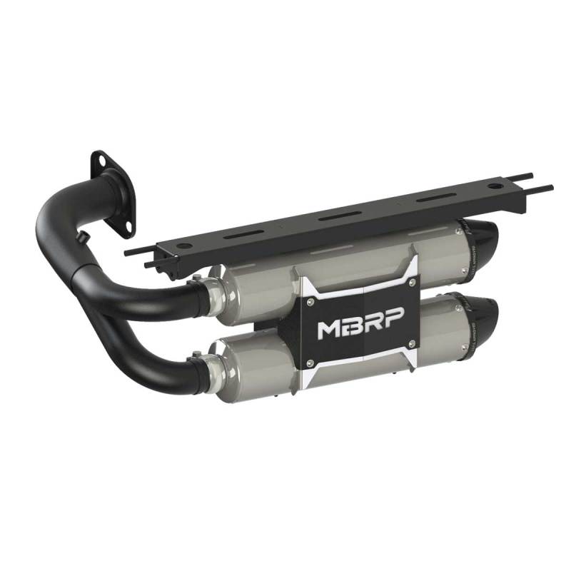 MBRP 19-20 Honda Talon Dual Slip-On Exhaust System w/Performance Muffler - Image 2