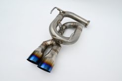 Alternative view of Invidia 22+ Subaru WRX Twin Loop 3.5in. Single Layer T.I Tip Axle-Back Exhaust