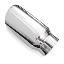 Stainless Works Conical Double Wall Slash Cut Exhaust Tip - 4in Body 3in Inlet - Image 6
