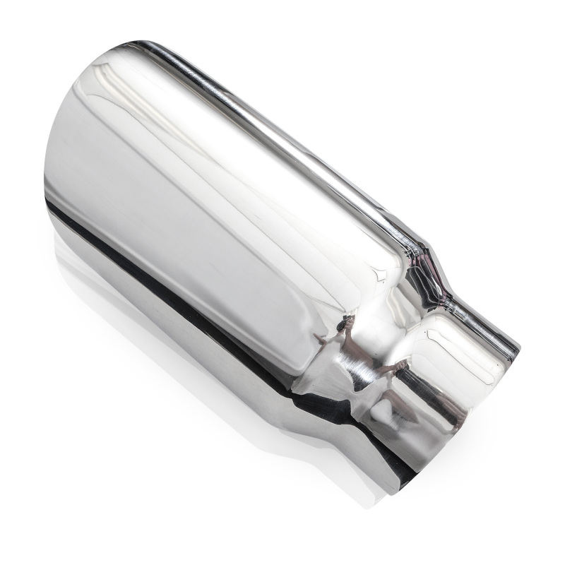 Stainless Works Conical Double Wall Slash Cut Exhaust Tip - 4in Body 3in Inlet - Image 6