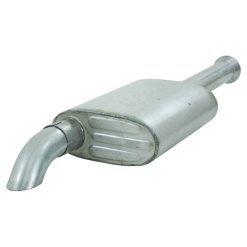 MBRP 00-06 Jeep Wrangler (TJ) Inline-4 2.5L Inline-6 4.0L Cat Back Single Off-Road Turn Down Alum Ex - Image 3