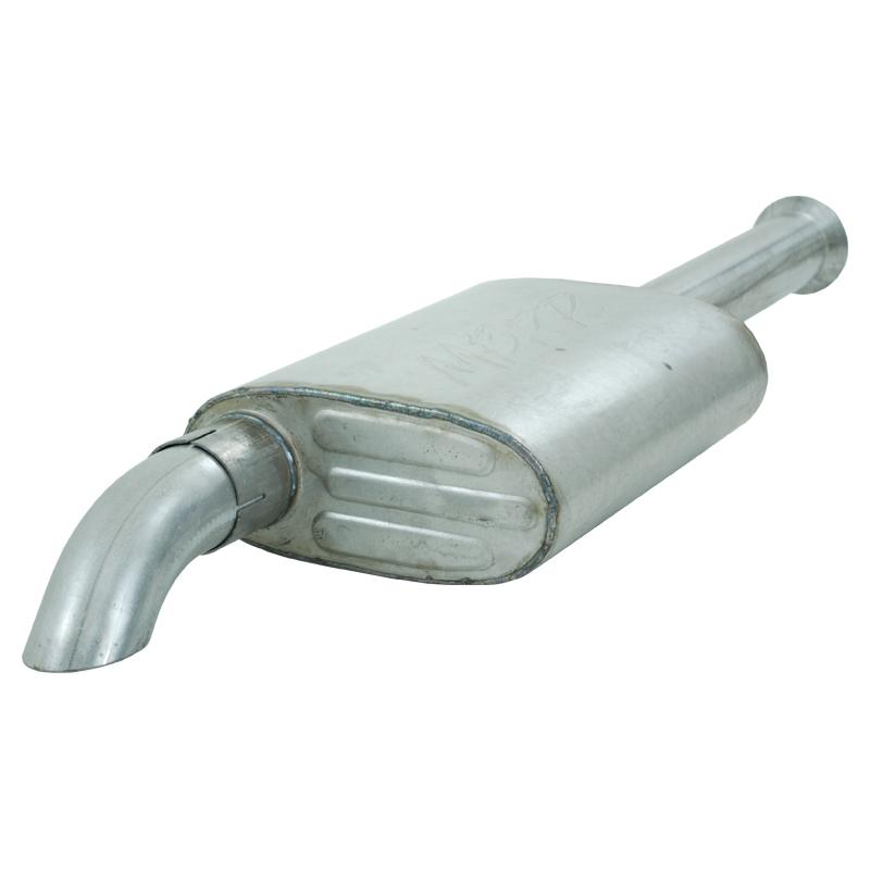 MBRP 00-06 Jeep Wrangler (TJ) Inline-4 2.5L Inline-6 4.0L Cat Back Single Off-Road Turn Down Alum Ex - Image 3