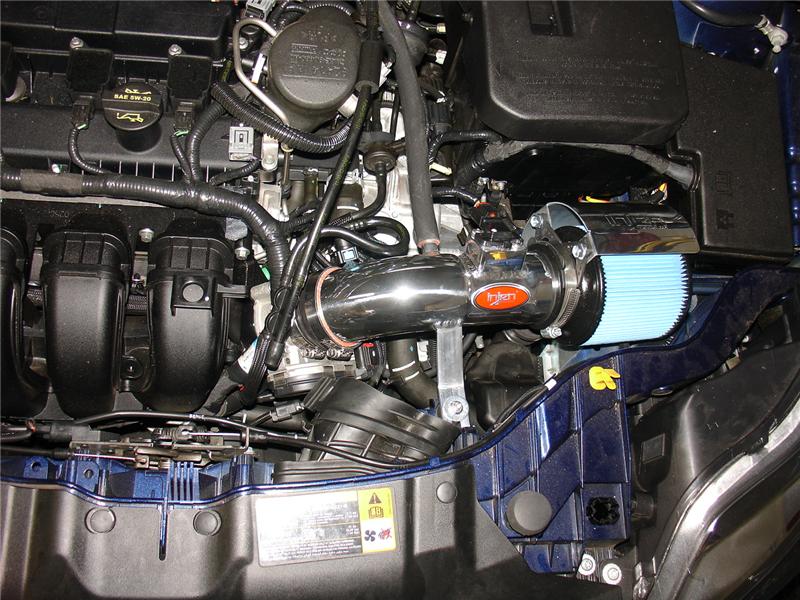 Injen 12 Ford Focus 2.0L 4cyl Polished Air Intake w/MR Tech, Web Nano-Fiber Dry Filter & Heat Shield - Image 3