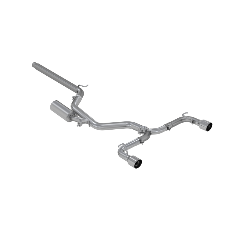 MBRP 15-20 VW 2.0L Turbo Golf GTI MK7 3in T304 Cat Back Exhaust w/ Dual Split Rear Exit - Image 2