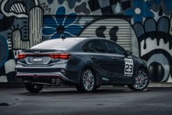 Alternative view of MBRP 2022-2023 Kia Forte GT 1.6L Turbo2.5in Axle-Back Dual Split Rear w/ Quad Carbon Tips