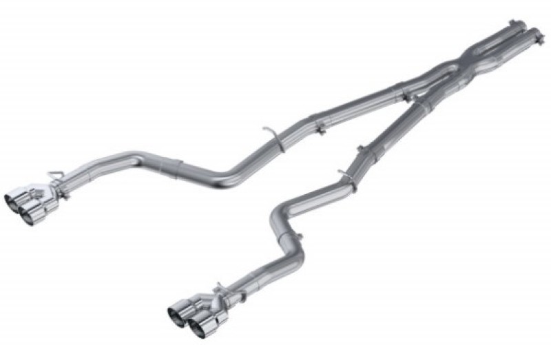 MBRP 15-16 Dodge Challenger 5.7L HEMI Cat Back Dual Split Rear - Image 2