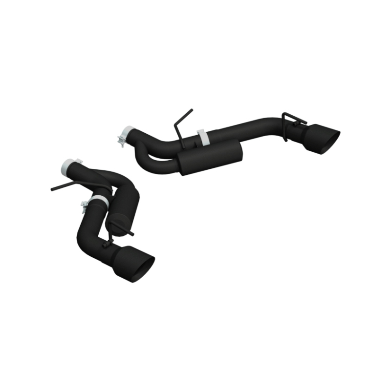 MBRP 16-19 Chevrolet Camaro SS Dual Rear Exit Axle Back w/ 4.5in OD Tips - BLK (Non NPP Models) - Image 2
