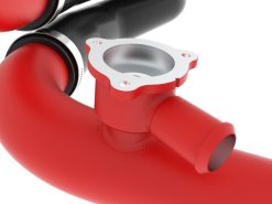 aFe 22-24 Ford Bronco Raptor BladeRunner Aluminum Hot and Cold Charge Pipe Kit Red - Image 3