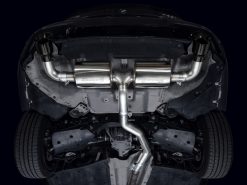 Alternative view of AWE 19-23 BMW 330i / 21-23 BMW 430i Base G2X Touring Axle Back Exhaust - Diamond Black
