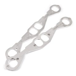 Stainless Works Small Block Chevy Squared Oval Port Header 304SS Exhaust Flanges 1-3/4in Primaries - Image 4