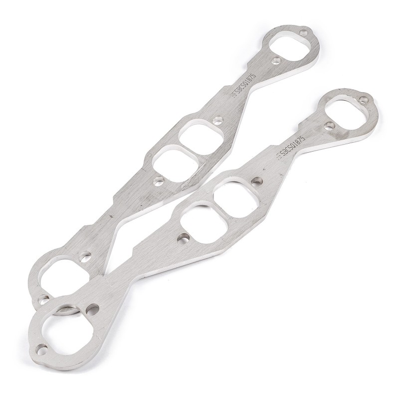 Stainless Works Small Block Chevy Squared Oval Port Header 304SS Exhaust Flanges 1-3/4in Primaries - Image 4