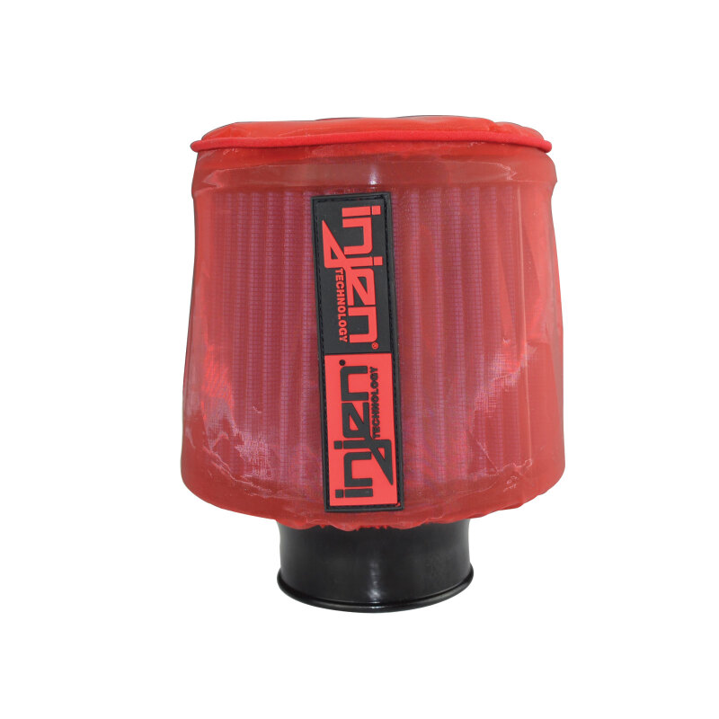Injen Red Water Repellant Pre-Filter fits X-1010 X-1011 X-1017 X-1020 5in Base/5in Tall/4in Top - Image 3