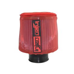 Injen Red Water Repellant Pre-Filter fits X-1021 6in Base / 6-7/8in Tall / 5-1/2in Top - Image 3
