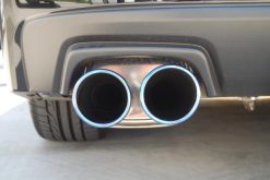 Alternative view of Invidia 15+ Subaru WRX/STI 4Dr Q300 Twin Outlet Rolled Titanium Burnt Quad Tip Cat-Back Exhaust