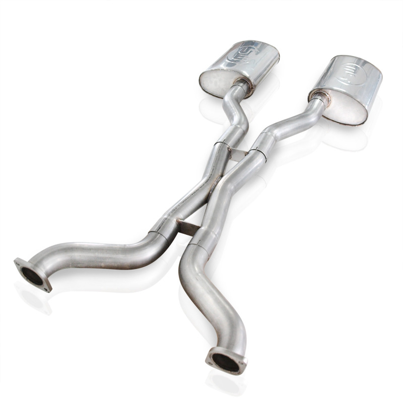 Stainless Works 2003-11 Crown Victoria/Grand Marquis 4.6L 2-1/2in Exhaust S-Tube Mufflers No Tips - Image 2