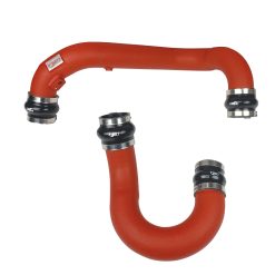 Injen 18-19 Audi S4/S5 (B9) V6 3.0L Turbo Wrinkle Red Intercooler Piping - Image 4