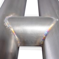 Stainless Works 18-21 Mustang GT Mid Resonator Delete H-Pipe - Image 3