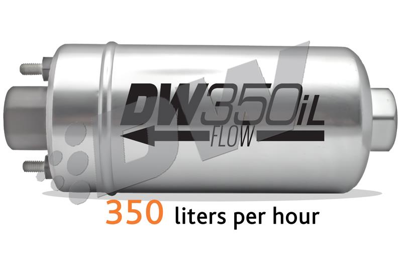 DeatschWerks 350 LPH DW350iL In-Line External Fuel Pump (No Bracket) - Image 2