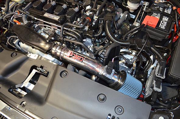 Injen 2016+ Honda Civic 1.5L Turbo (Excl Si) Polished Short Ram Air Intake - Image 2