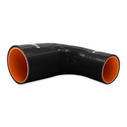 Mishimoto Silicone Reducer Coupler 90 Degree 3in to 3.5in - Black - Image 2