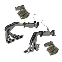 Kooks 22+ Chevrolet C8 Corvette Z06 LT6 SS Tri-Y Headers w/ GREEN Cats w/ Heat Blankets - Image 4