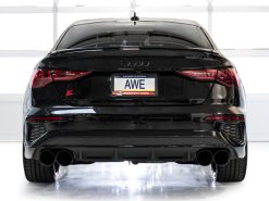 Alternative view of AWE 22-24 Audi 8Y S3 Touring Edition Exhaust - Diamond Black Tips
