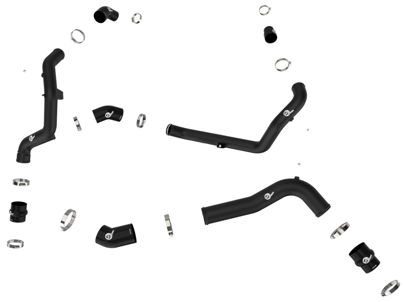 aFe 22-23 Ford Explorer BladeRunner Aluminum Hot and Cold Charge Pipe Kit - Blk - Image 2