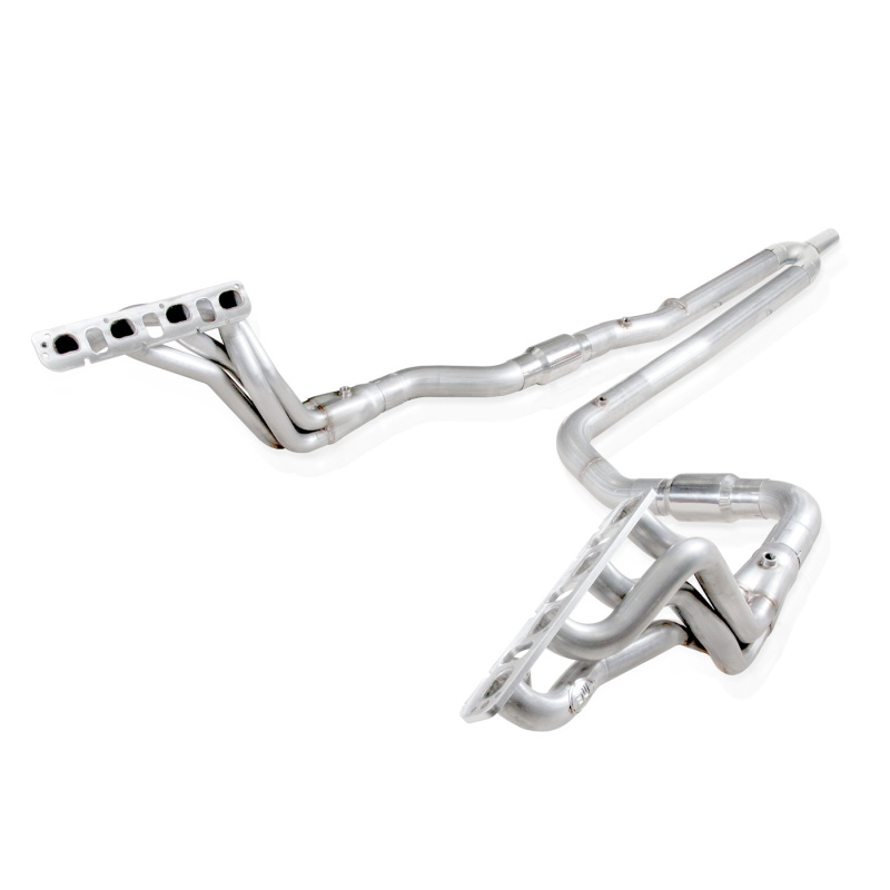 Stainless Works 2009-16 Dodge Ram 5.7L Headers 1-3/4in Primaries 3in High-Flow Cats Y-Pipe - Image 2