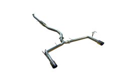Alternative view of Injen 16-20 Honda Civic 1.5L Turbo 4Cyl (Sedan) 63mm SS Cat-Back Exhaust w/ Dual Burnt Titanium Tips