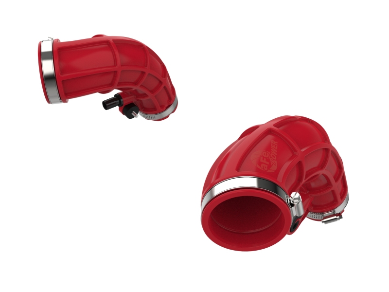 aFe Power 22-24 Toyota Land Cruiser (J300) / 22-24 Toyota Tundra V6-3.4L (tt) Red Turbo Inlet Pipes - Image 3