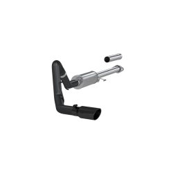 Alternative view of MBRP 2015 Ford F-150 2.7L / 3.5L EcoBoost 3in Cat Back Single Side Black Exhaust System