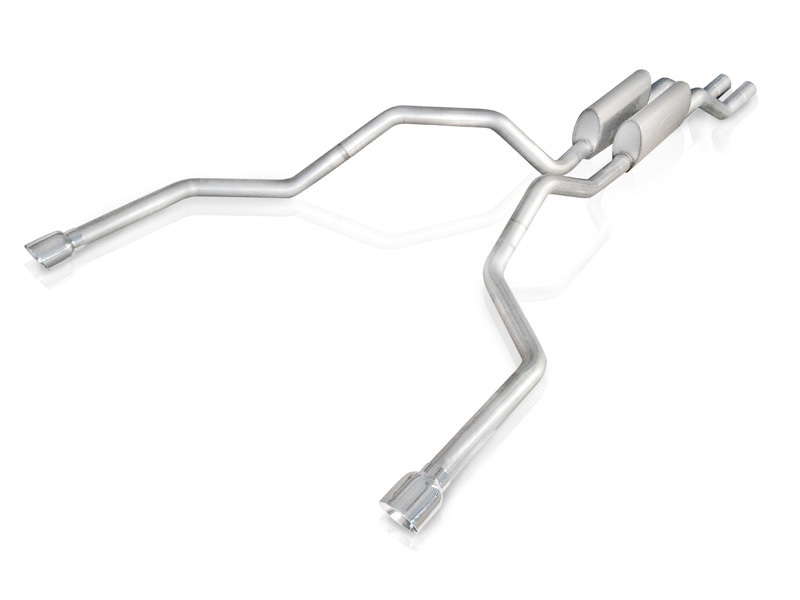 Stainless Works 2004-08 F150 5.4L Exhaust 2-1/2in Chambered Mufflers Under Bumper Exit - Image 2