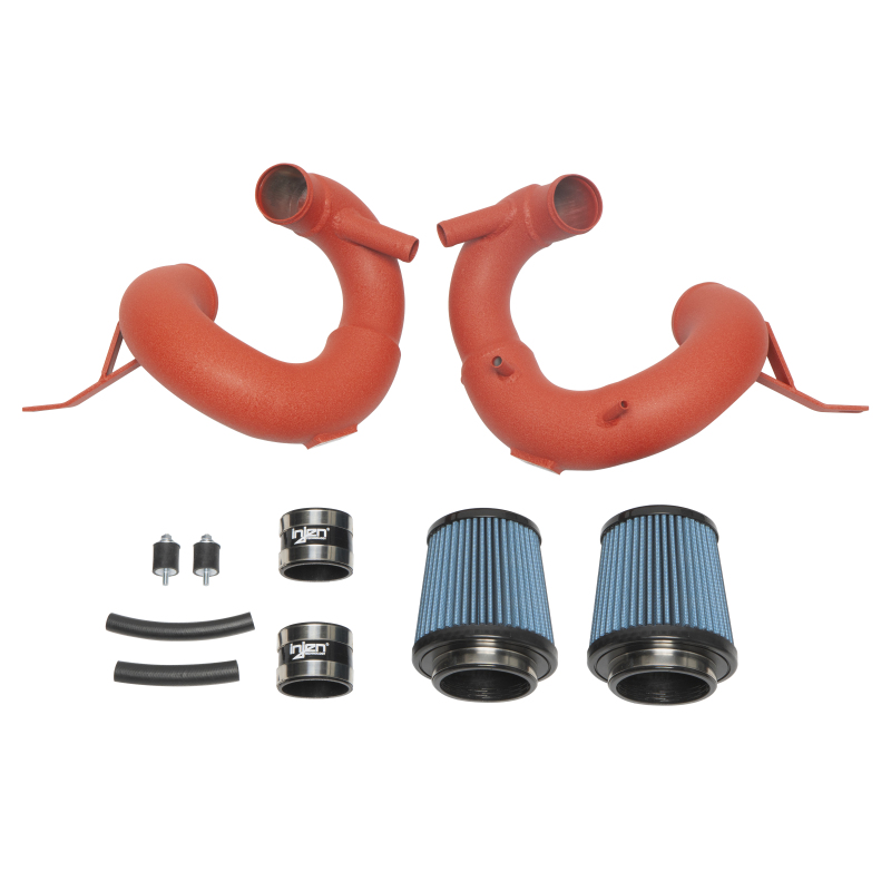 Injen 19-21 Genesis G70 V6-3.3L Twin Turbo SP Short Ram Air Intake System - Wrinkle Red - Image 2