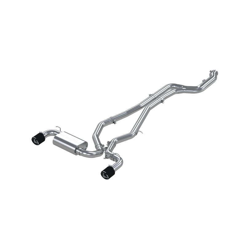 MBRP 2020+ Toyota Supra 3.0L 3in Catback Dual Rear Carbon Fiber Tips - T304 - Image 3