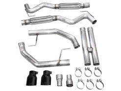 AWE 2024 Ford Mustang GT Fastback S650 RWD Track Edition Catback Exhaust w/ Dual Diamond Black Tips - Image 11